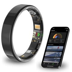 2026 Smart Ring for Women and Men Ultra Thin 6.0mm Fitness Tracker | Heart Rate Sleep Blood Oxygen Steps and Cycle Monitoring | No Subscription Required (Gold, #8)