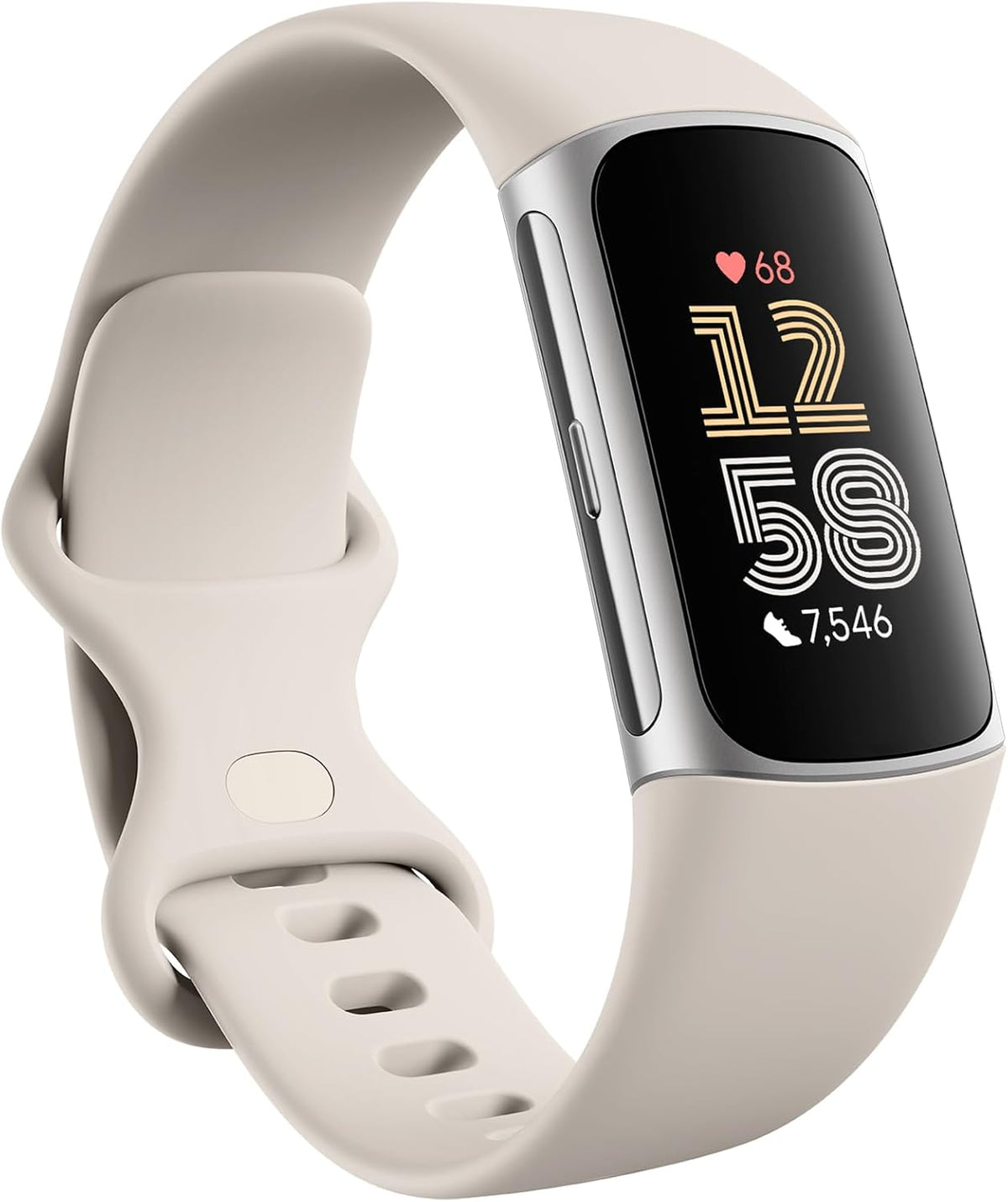 Silver Case w/ White Band