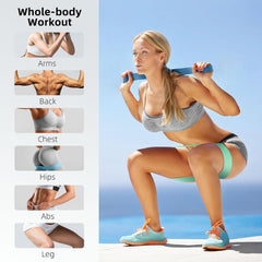 Resistance Bands for Working Out, 5-Pack Elastic Loop Exercise Bands for Strength Training Stretching, Home Gym Equipment for Pilates Yoga Physical Therapy, Leg Glute Arm Workout Kit for Women Men